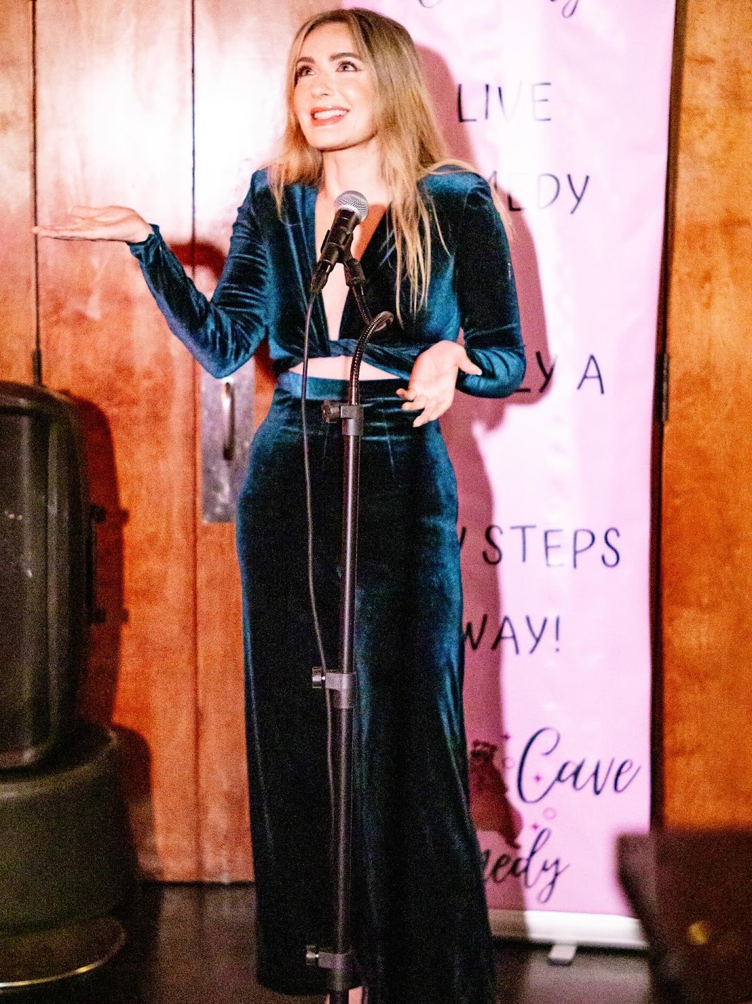 Lauren in teal velvet